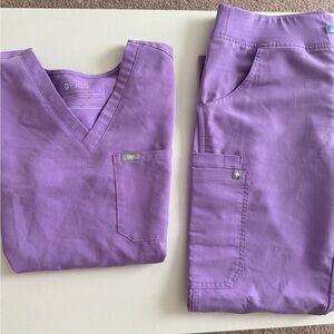 Figs Purple Scrub Set